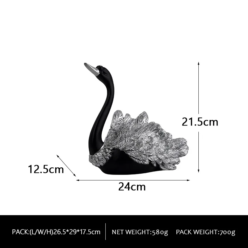 22cm coppia Black Swan Anime Figure PVC Action Figure Wine Rack decorazione Prop artigianato modello giocattoli