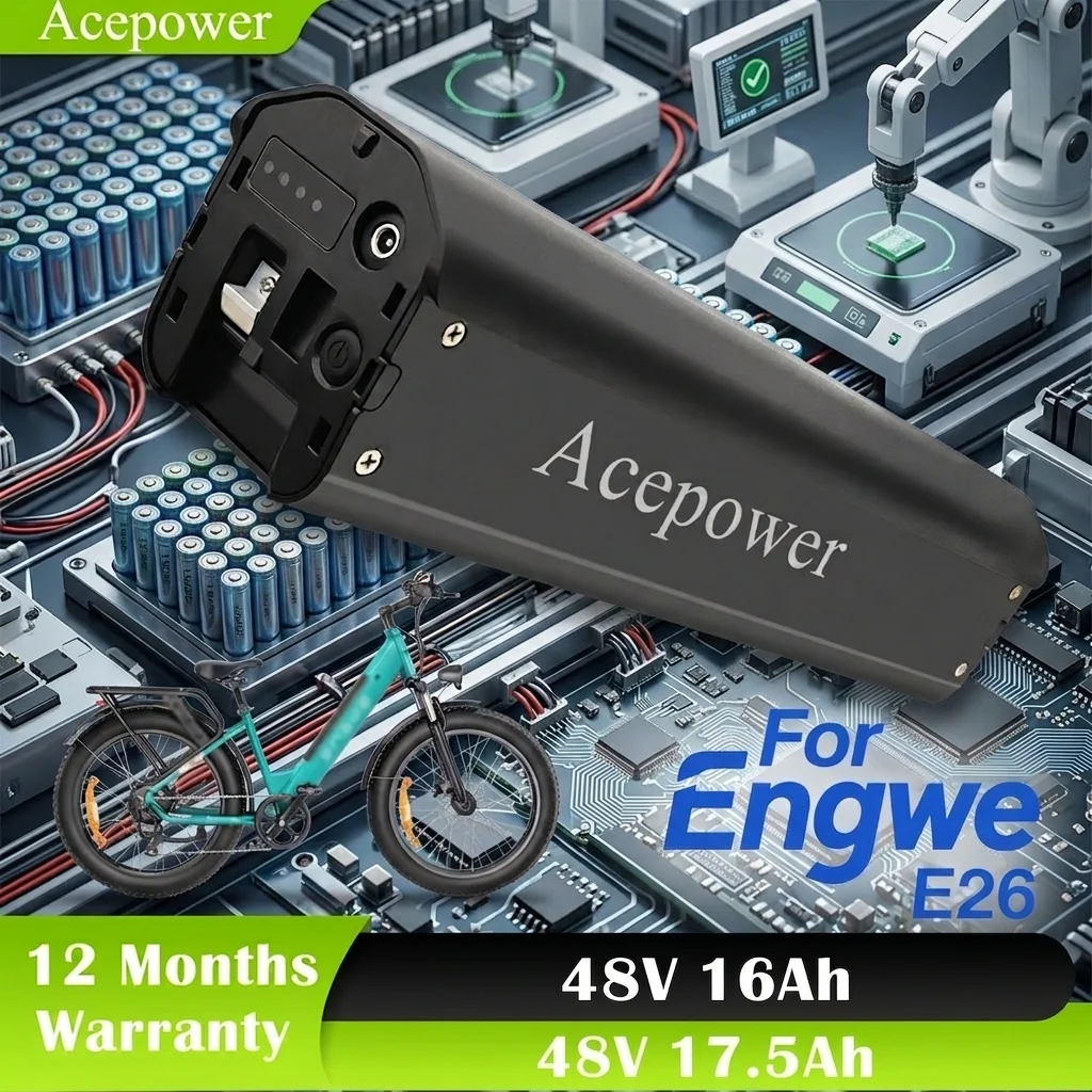 Image of Engwe E26 48V Akku 16Ah 17,5Ah für Engwe E26 Elektrofahrrad, 48V 16Ah 17,5Ah E-Bike Ersatzakku für Engwe E26
