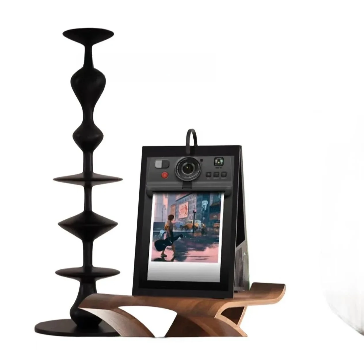 lyrics speaker floating subtitles home bluetooth speaker calendar photo frame smart