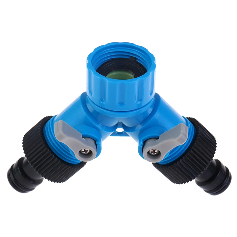 3/4'' Two Way Y Hose Pipe Garden Irrigation Splitter Tap Connector Fitting