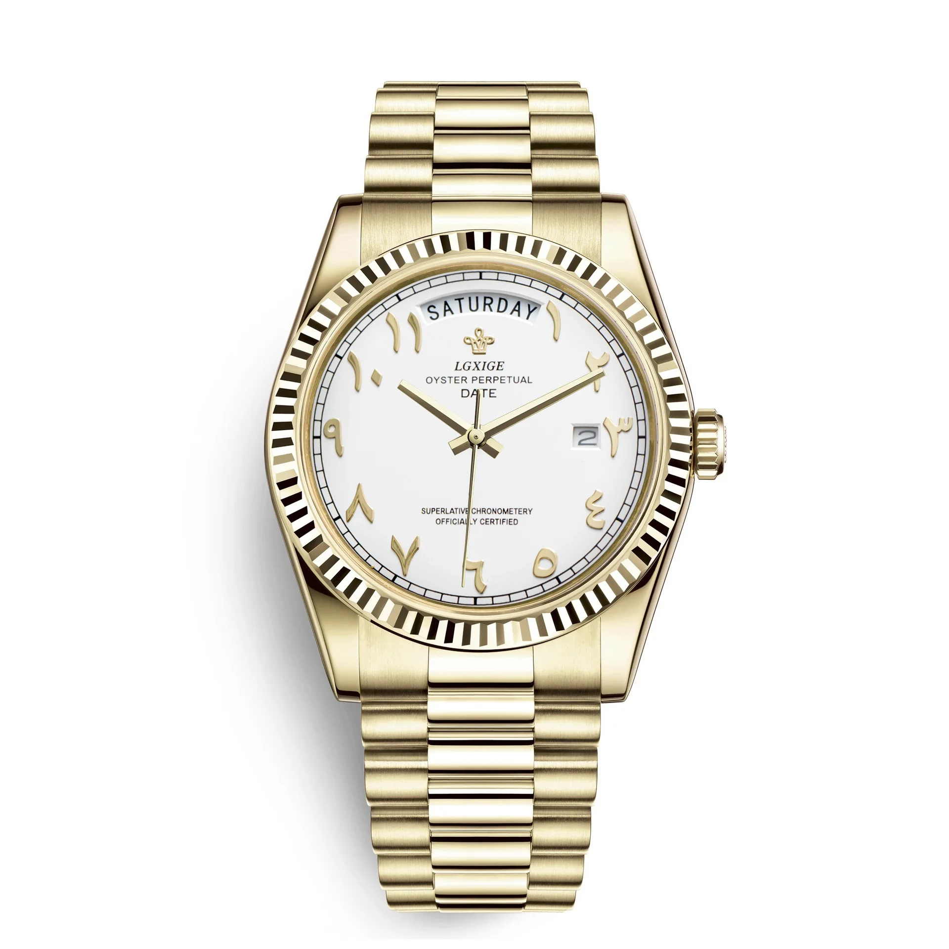 Sky Blue Watch of Men 40mm Day Date Retro Quartz Wristwatches Top Brand Luxury Male Wrist Watch For Men Waterproof Clock