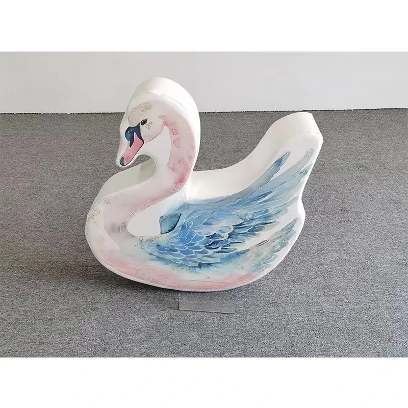 Soft swan indoor game equipment cute swan shape children's soft joystick toy area setting