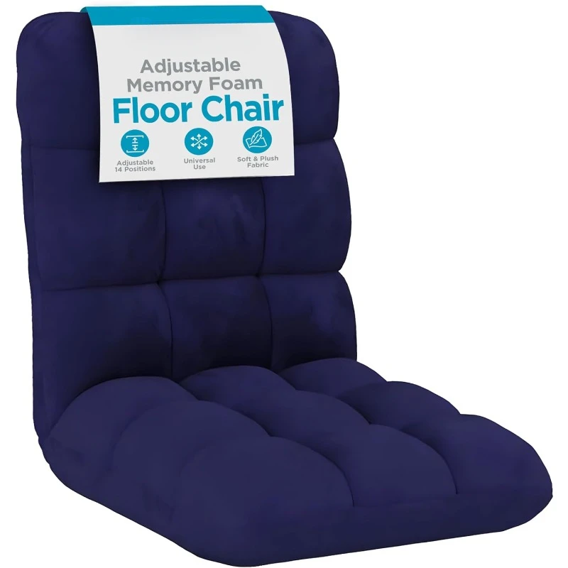 Adjustable Memory Foam Floor Chair - Ideal for Gaming, Reading, Meditation - Comfortable and Versatile - Suitable for Kids