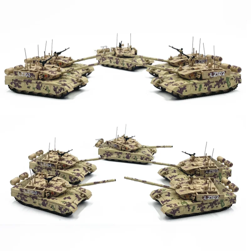 

1:72 Scale Chinese ZTZ-99A Main Battle Tank Desert Digital Paint Alloy Body Simulation Tracked Vehicle Finished Product Model