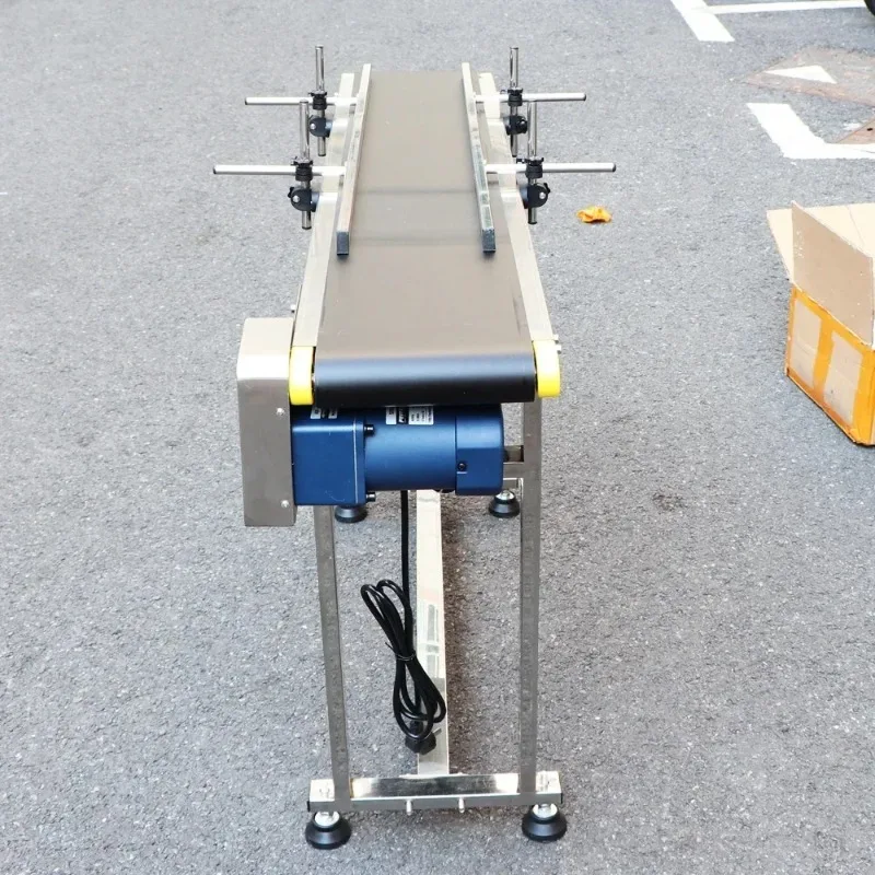 1000mm 1200mm Conveyor Belt Machine Adjustable Guardrail Stainless Steel Bottle Sticker Automatic Code Inkjet Printer
