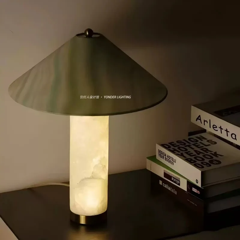 Everbright Store 2026 New Creative Personality Gradual Change Color Marble Table Lamp Upscale Hotel Living Bedroom Bedside Lamp