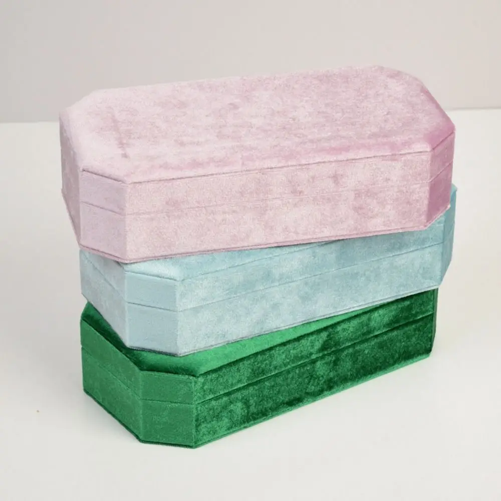 خواتم قلادة مجوهرات التعبئة حقيبة سوار أقراط سعة كبيرة مجوهرات حقيبة للتخزين المنظم المخملية حامل مجوهرات السفر