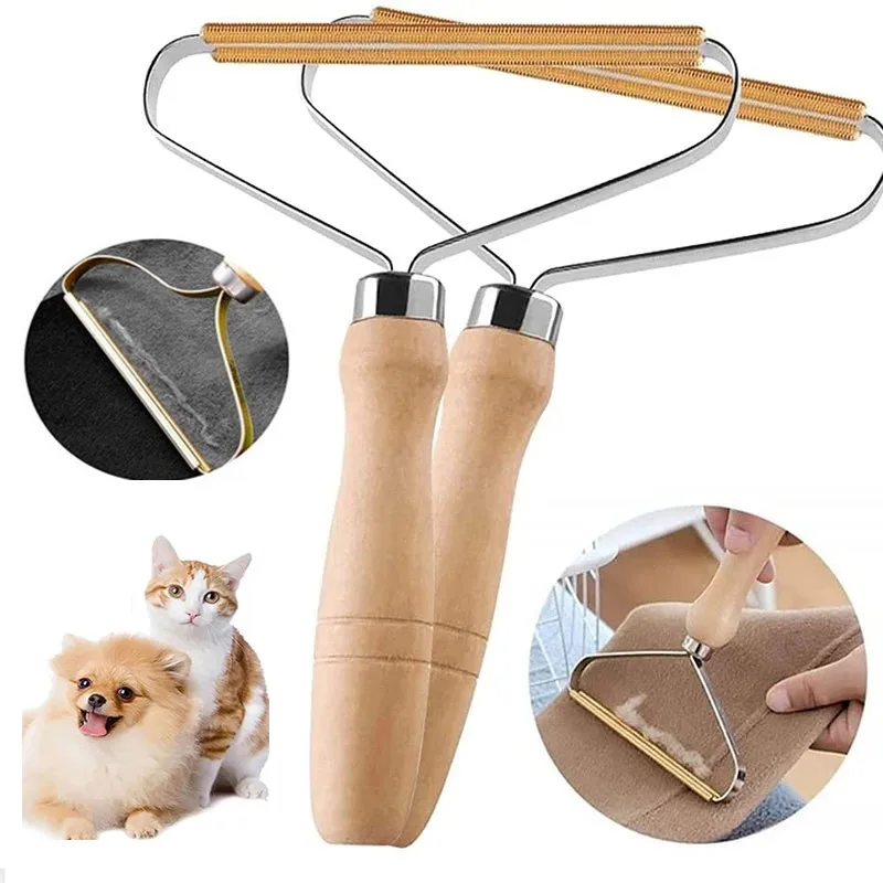 Portable Lint Remover Pet Hair Remover Brush Carpet Wool Coat Clothes Lint Pellet Manual Shaver Removal Scraper Cleaning Tool