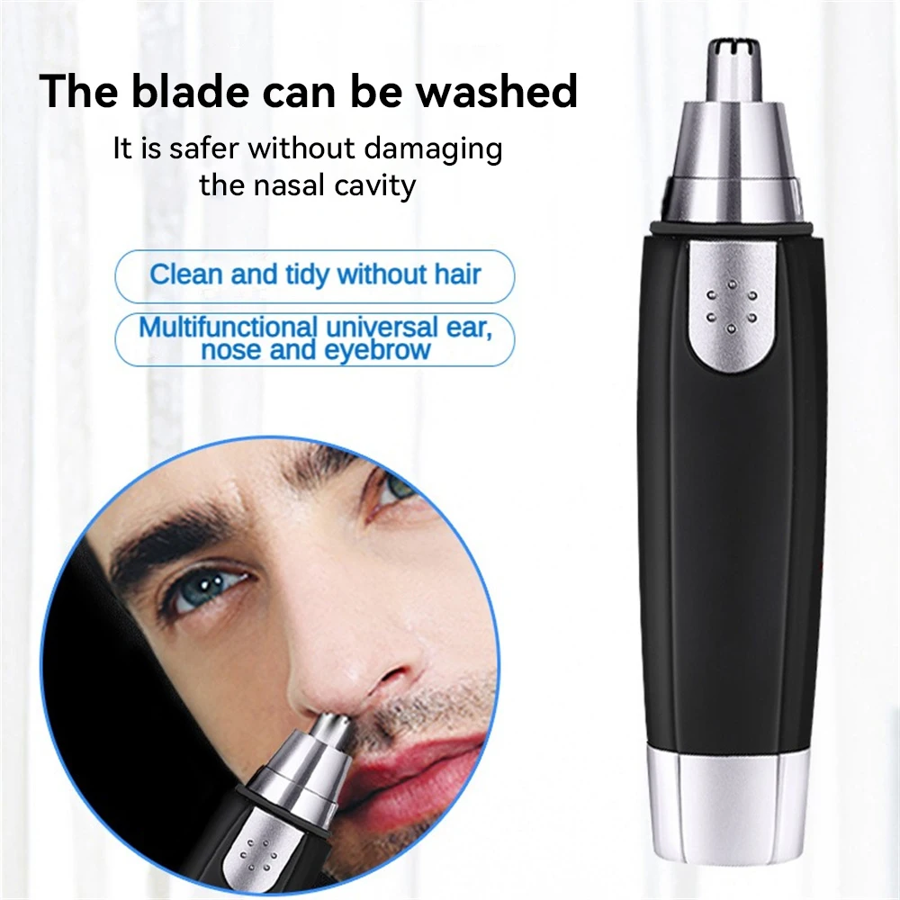 Health Care Nose Hair Trimmer Waterproof 3 Colors Mens Nose Hair Scissors Skin Carecleaning Products Sanitary High Speed Motor