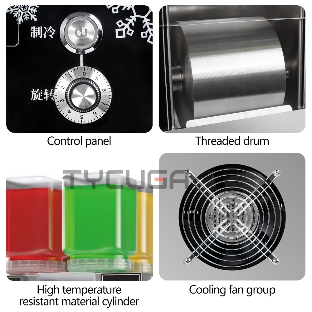 Dispositivo per la rasatura del ghiaccio con fiocco di neve 750W 120KG/24H Macchina per il ghiaccio Macchina per il rasoio da neve Ghiaccio rasato Corea Bingsu Macchina per la rasatura del ghiaccio morbido 110V