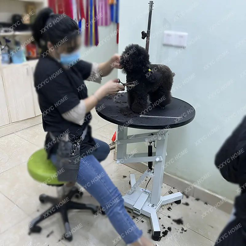 Air Pump round Shearing Hair Lifting Rotating Pet Shop Dogs and Cats Teddy Bichon Cosmetic Table Beauty Table