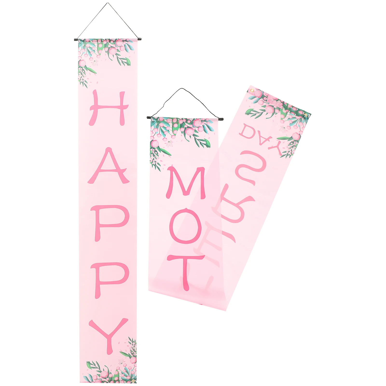 

Mothers Day Banner Polyester Hanging Wall Decor Family Party Supplies Parent child naments Outdoor Wreath Practical