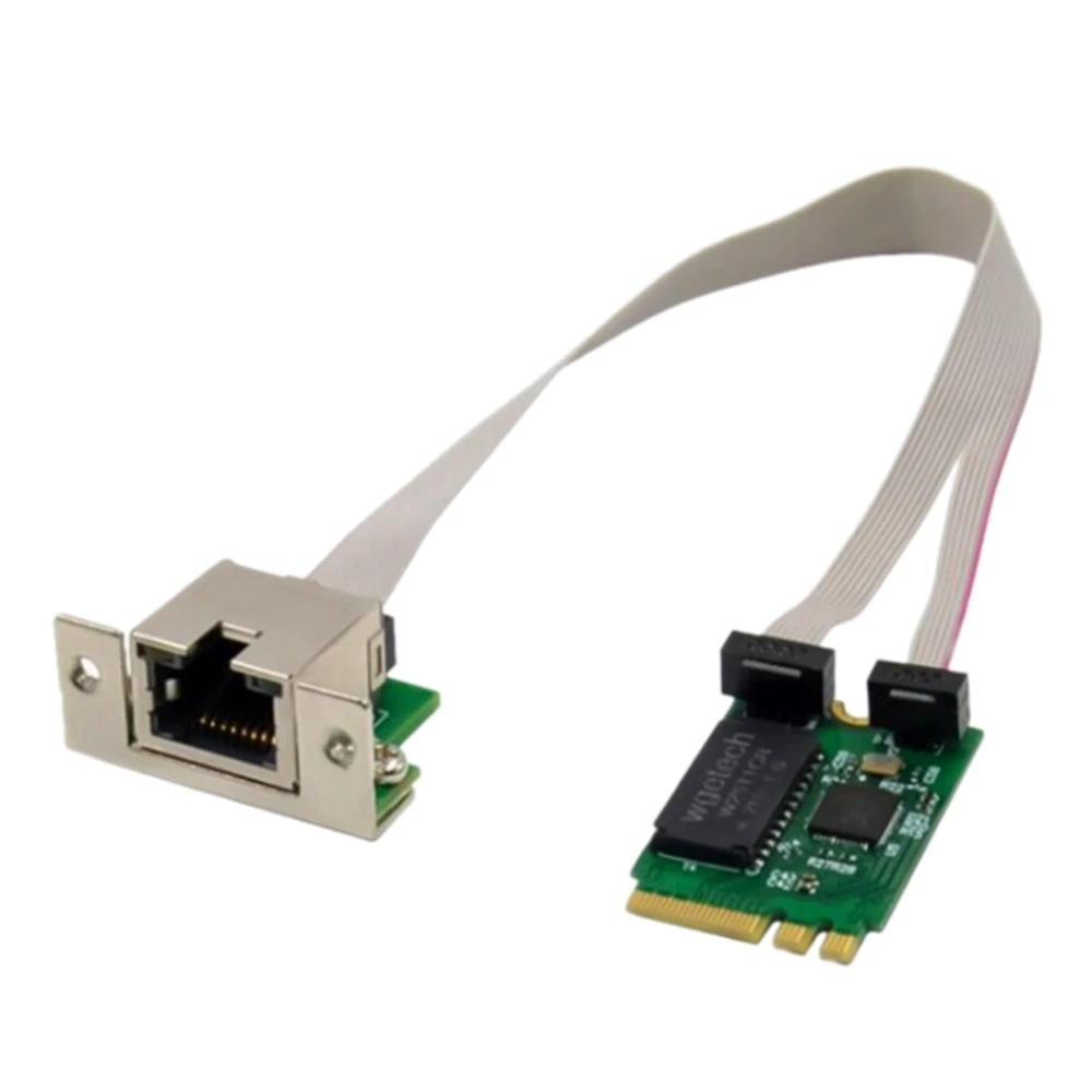 Adaptador Ethernet M.2 A+E 2.5G 2.5G/1G/100M Placa de rede Multi-Gigabit M.2 8125B COM