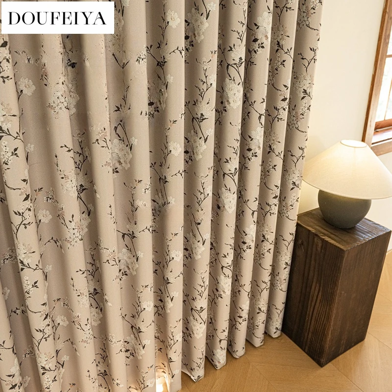 Custom Size French Full Blackout Downton Abbey Chenille Elegant Luxury Curtains for Living Dining Room Bedroom Door Fashion