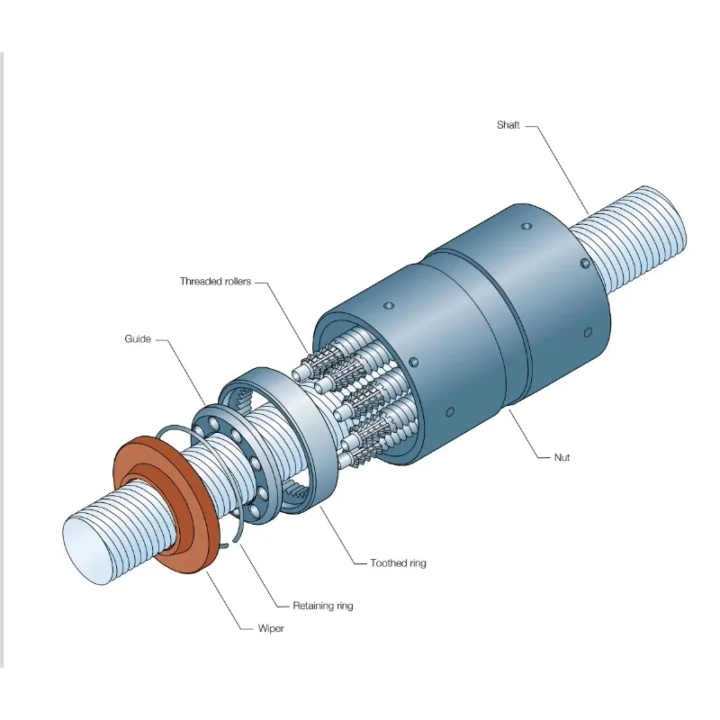 Vis à rouleaux inversés Vis à rouleaux planétaires compacts Diamètre 12mm Plomb 3mm 5mm pour un actionnement puissant à faible f