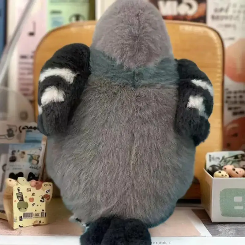 Huisdier metgezel papegaai vogel pluche pop: 1 stuks kerstmeisje verjaardagscadeau, dikke duif speelgoedornament