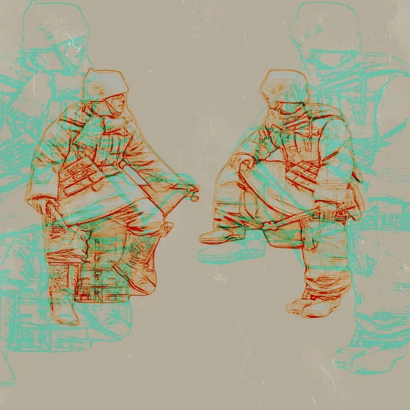 

1/35 Resin Model Figure Kits GK , Two People，Military Theme，Unassembled And Unpainted，112RAC