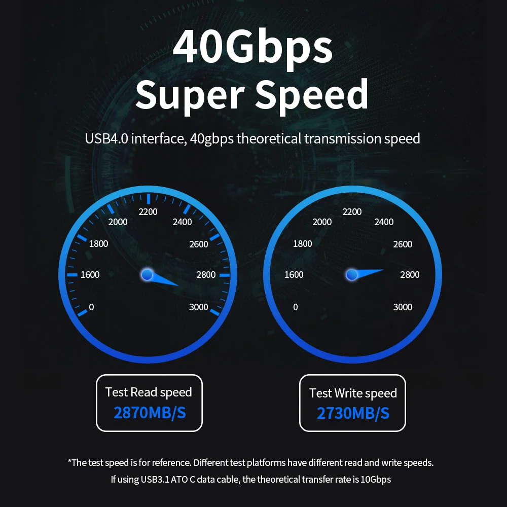 Imagem -02 - Gabinete Ssd de Alumínio Nvme Estojo Compatível com Thunderbolt Usb 3.2 Usb 3.1 3.0 tipo c Pcie3.0 x4 m2 Usb4 40gbps