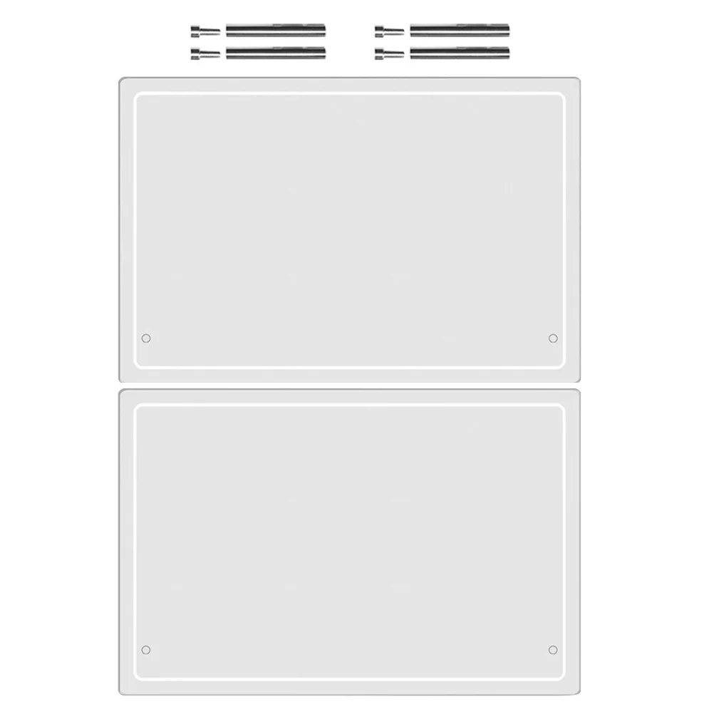 2 sets transparant schrijfbord kantoor whiteboard memo desktop acryl uitwisbaar droog uitwisbaar tafelblad