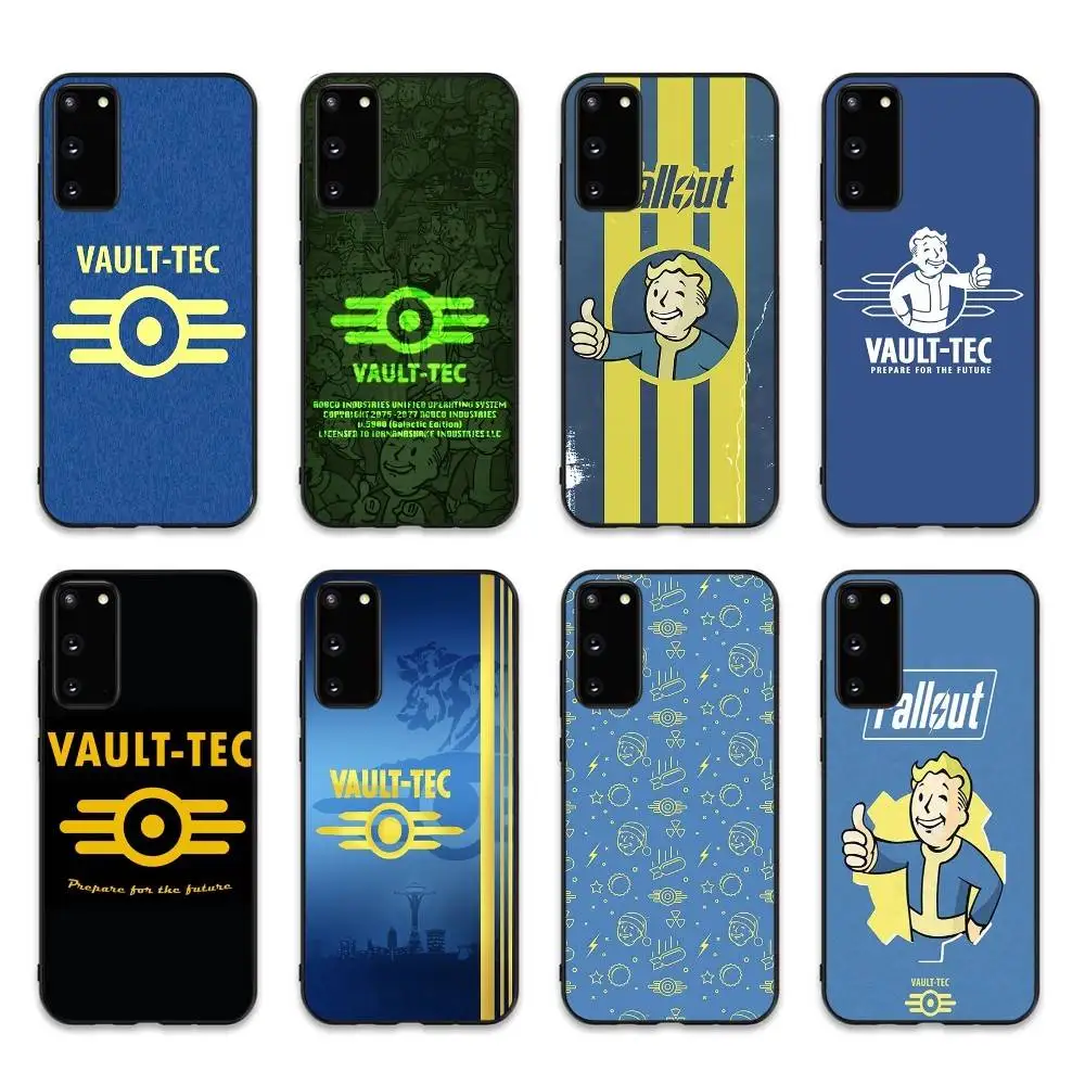 Funda para Teléfono con Logotipo V-Vault-Tec F-Fallout para Samsung S 24 fe 25 Ultra plus 20 lite 21 30 22 23 24 22 Ultra 5G