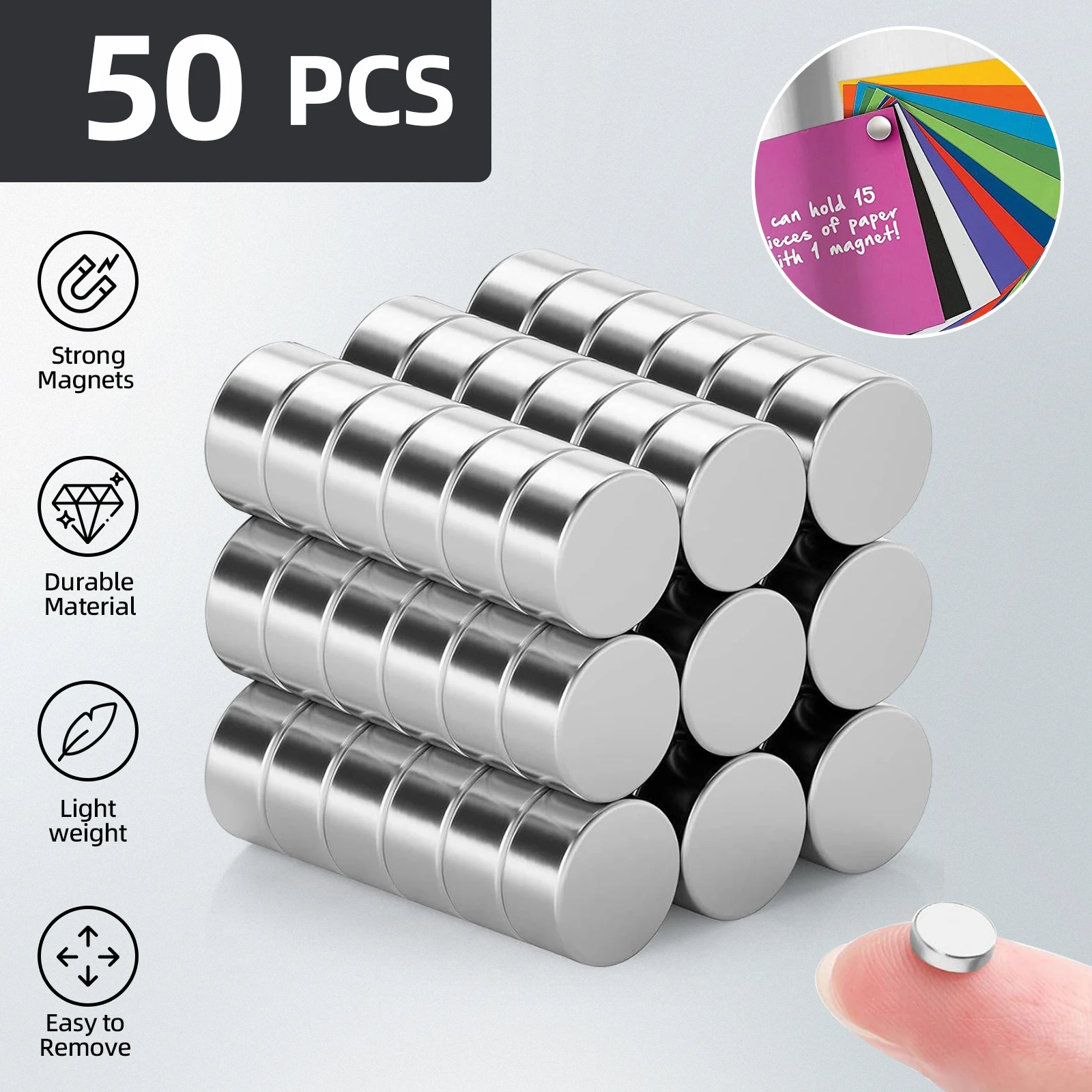 50/120/150 قطعة 6x2 مللي متر مغناطيس ثلاجة صغير ، مغناطيس زر صغير للمكتب ، السبورة البيضاء ، المطبخ ، الخريطة