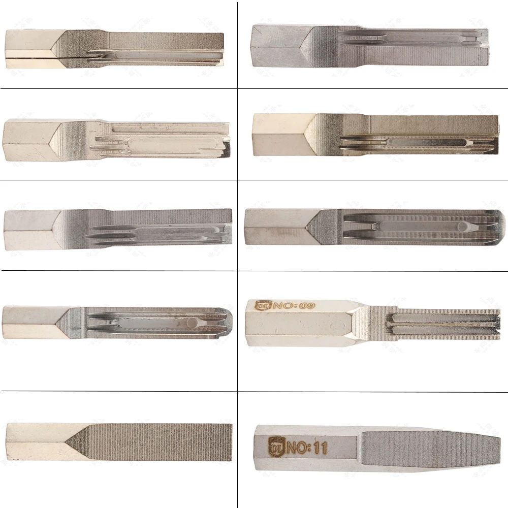 Outils de serrurier professionnels, outils souples et rigides pour toutes les serrures, y compris les lames croisées, Super C, à bouche plate et Kabbah.