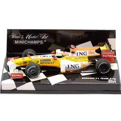 Scale model 1:43 diecast alloy model Renault R29 Alonso Grosjean 2009 Formula 1 car decorated with toys for children's Day gifts