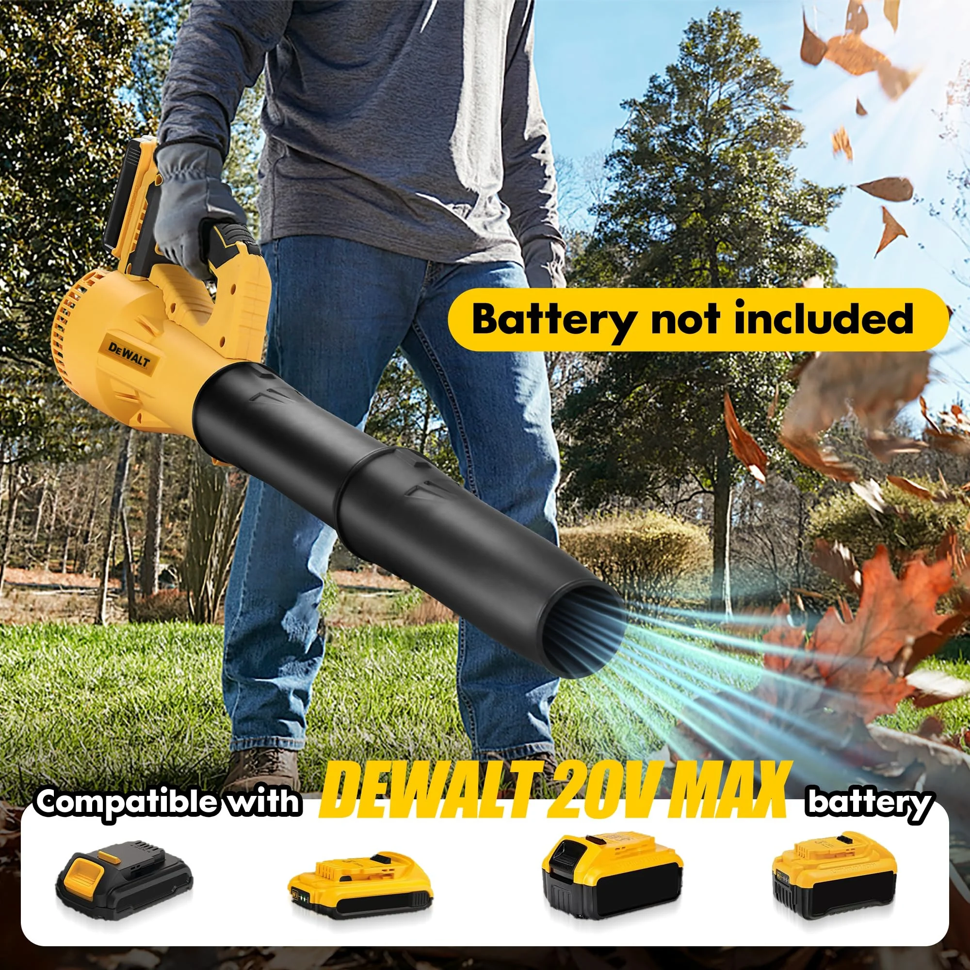 Dewalt 18V/20V Batterie Schnurlose Leistungsstarke Laubbläser Turbine Culvert Handgebläse Terrasse Home Power Tool