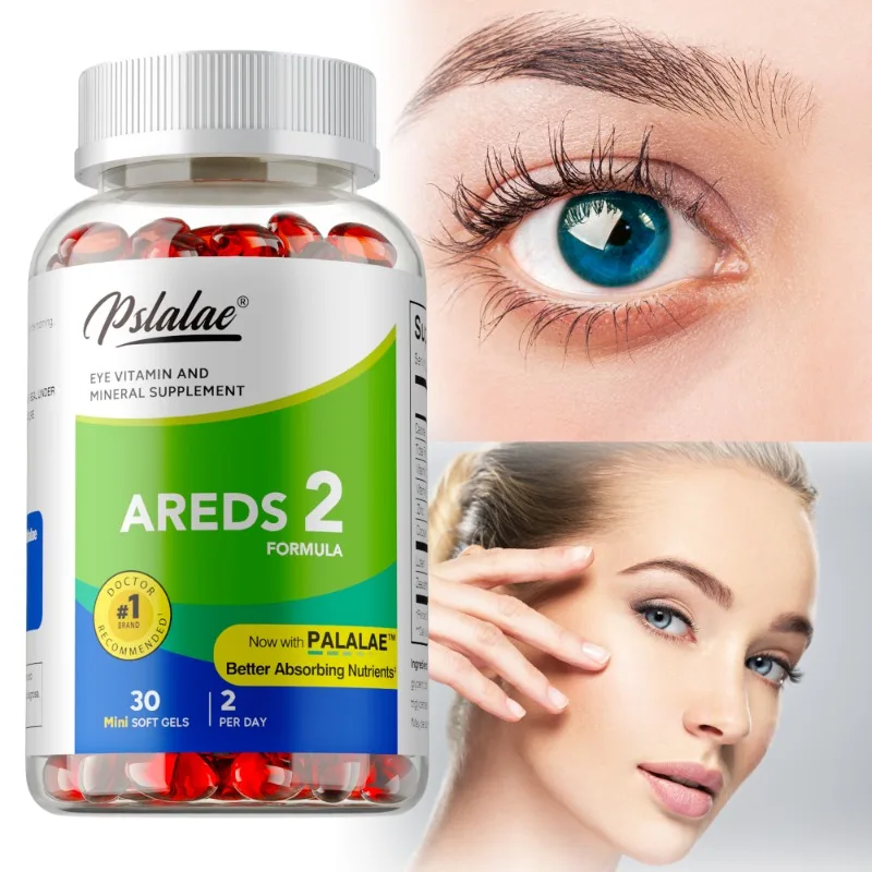 

AREDS 2 Supplement - Lutein, Zeaxanthin & Bilberry Extract - Supports Eye Strain, Dry Eyes, and Vision Health