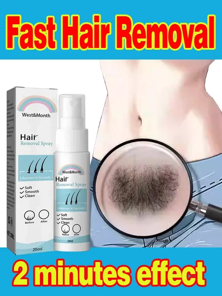 Permanent Hair Removal Spray Painless Hair Remover for Ladies Armpit Legs Arms Hair Growth Inhibitor Depilatory Body Cream Care