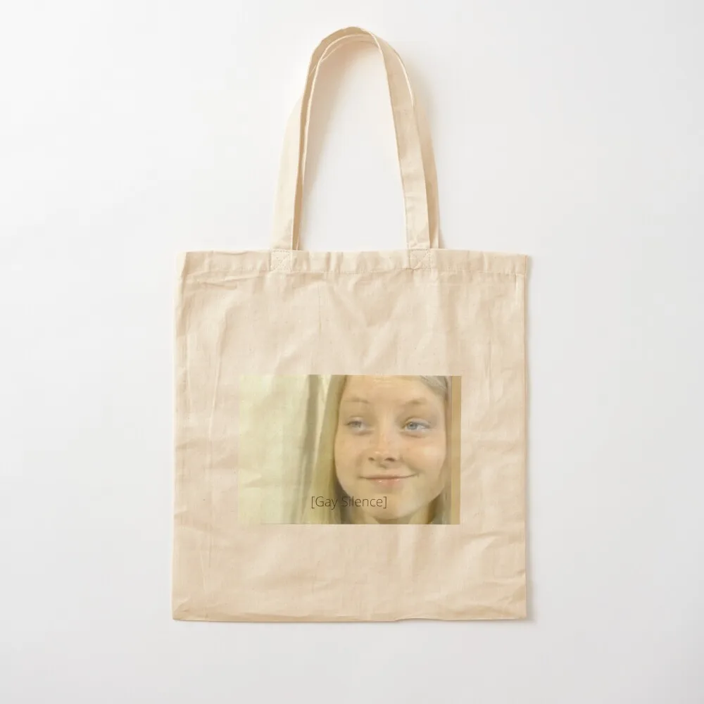 Jodie Foster Gay Silence Tote Bag Women's bags reusable shopping bags female bag tote bag Canvas Tote