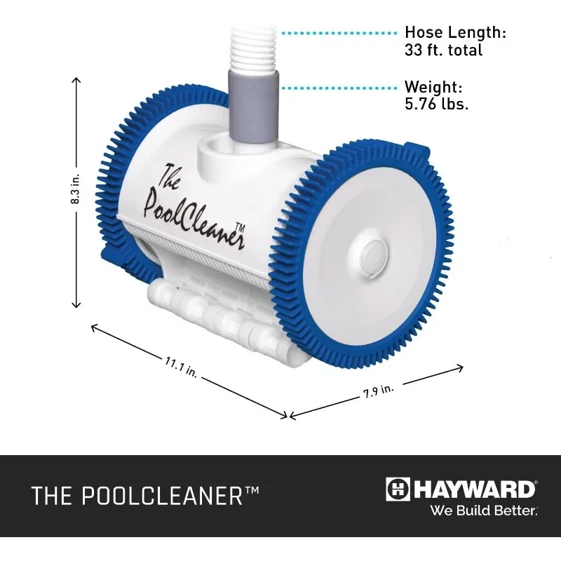 Hayward The W3PVS20JST The PoolCleaner 2X เครื่องทําความสะอาดสระว่ายน้ําด้านข้างแบบดูด 2WD