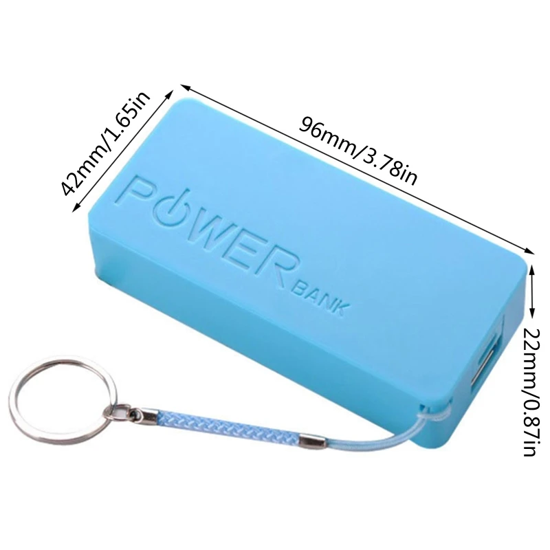 DIY Power Bank Case Box 5600mAh 2X 18650 USB Battery Charger Case For Phone Stroage Box Portable