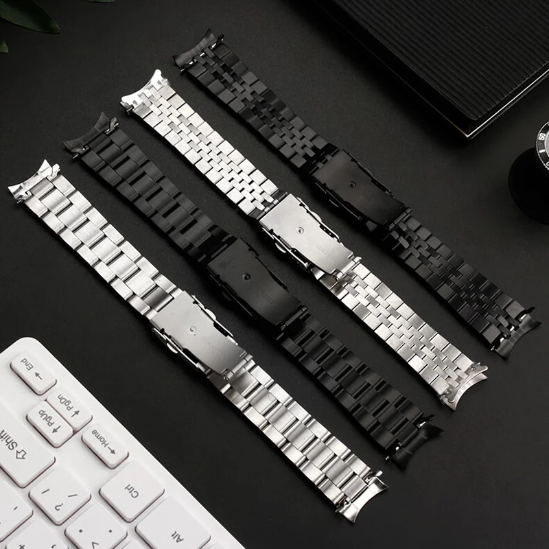 20mm 22mm Curved watch strap Bracelet For SEIKO No. 5 SKX009 SKX007 SKX175 SKX173 Solid Stainless Steel Watchband  Accessories view 4