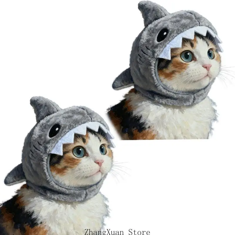 Cartoon Katzen Maske Kopfbedeckung Komfort Kopf Zubehör für Feier 3XUF – Detail 9