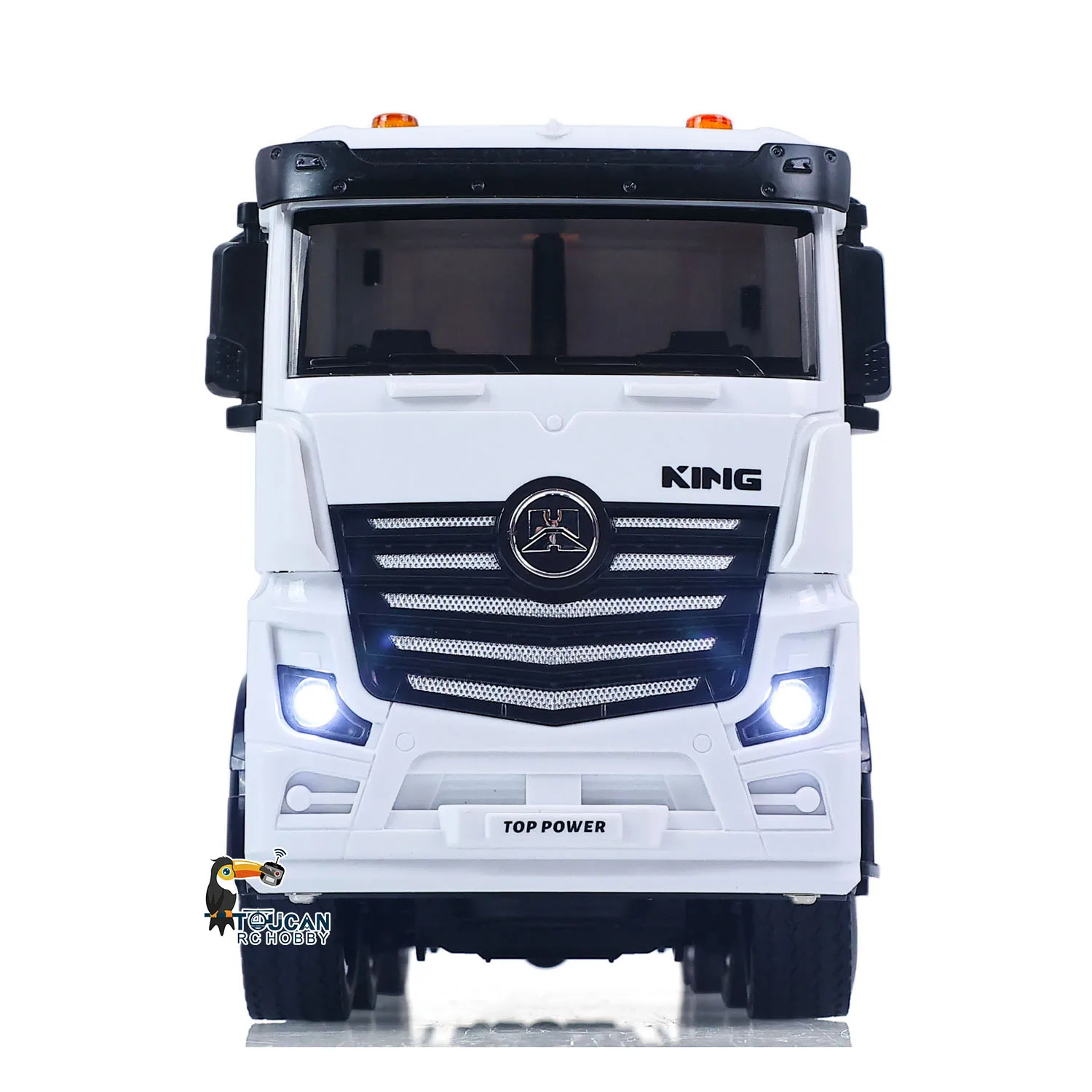 1381 1/18 HUINA Ferngesteuerter Betonpumpen-LKW Baufahrzeug Fertigmodell RTR mit Manueller Stützstange, Licht und Soundeffekten – Detail 8