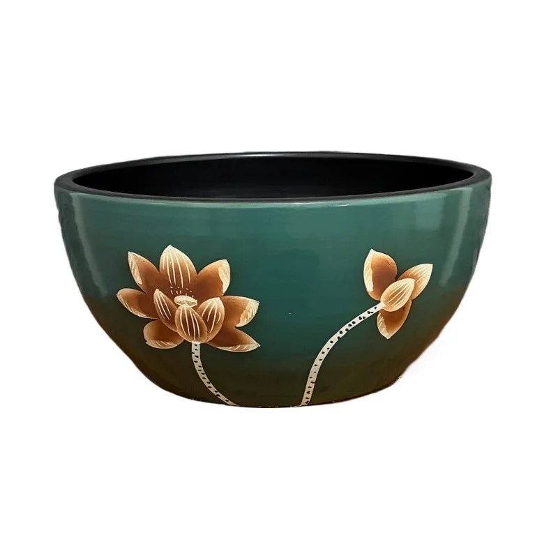 

Ceramic table wash basin, heighten wash basin, deepen artistic foot bath, retro foot wash basin, antique foot bath