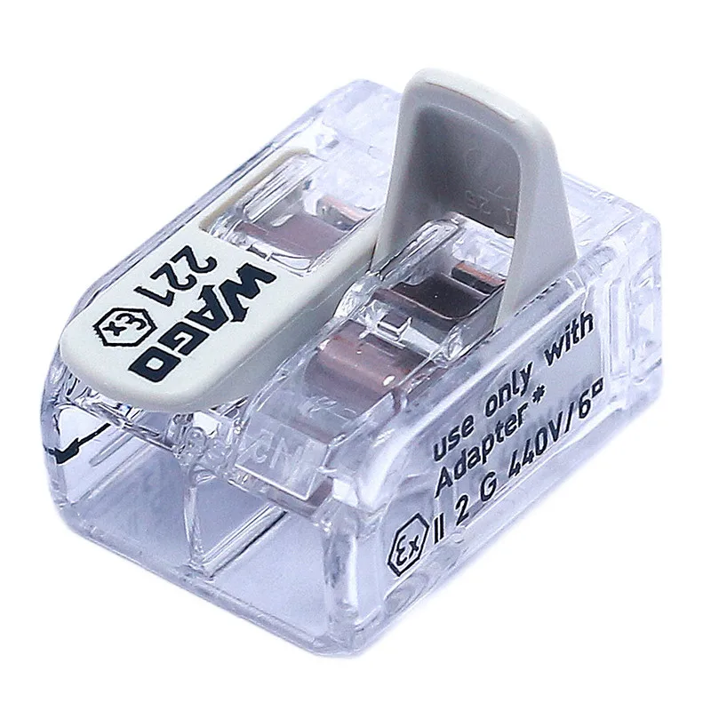 

221-682 high-power 6-square connector for quick parallel wire docking