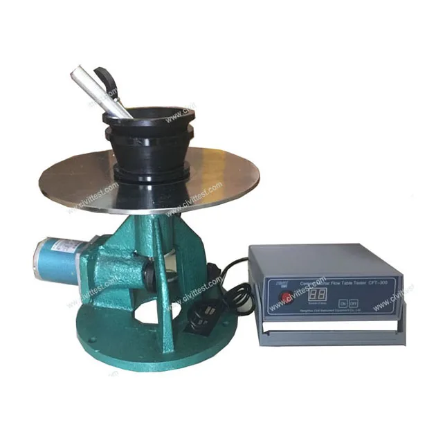 EN Cement Mortar Consistency Test  Manual Hand Wheel Flow Table Meter