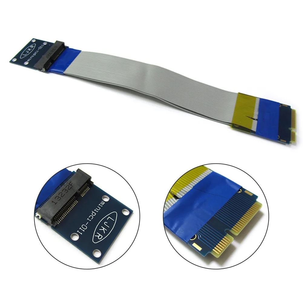 Mini PCIe 1X Male to 1X Female Converter Cord 15cm Flexible PCI-E Extender Extension Cable