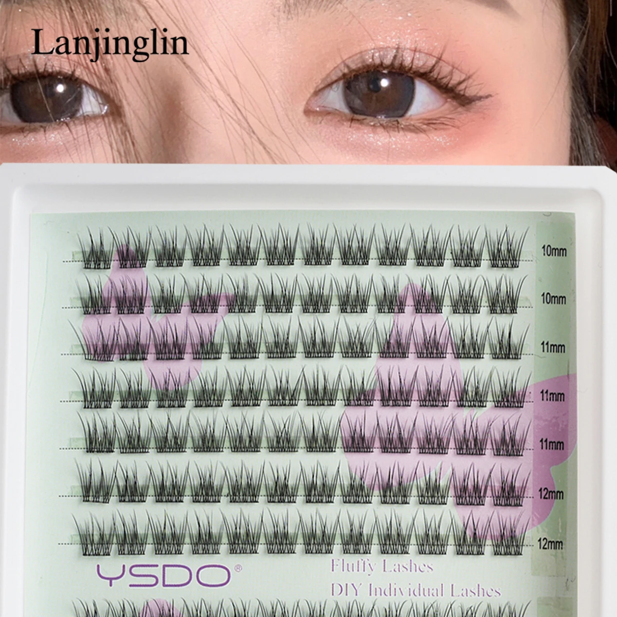 False Eyelashes Natural Manga Lashes Anime Eyelashes Large Capacity Eyelashes Extension Individual Eyelashes Handmade Eyelash