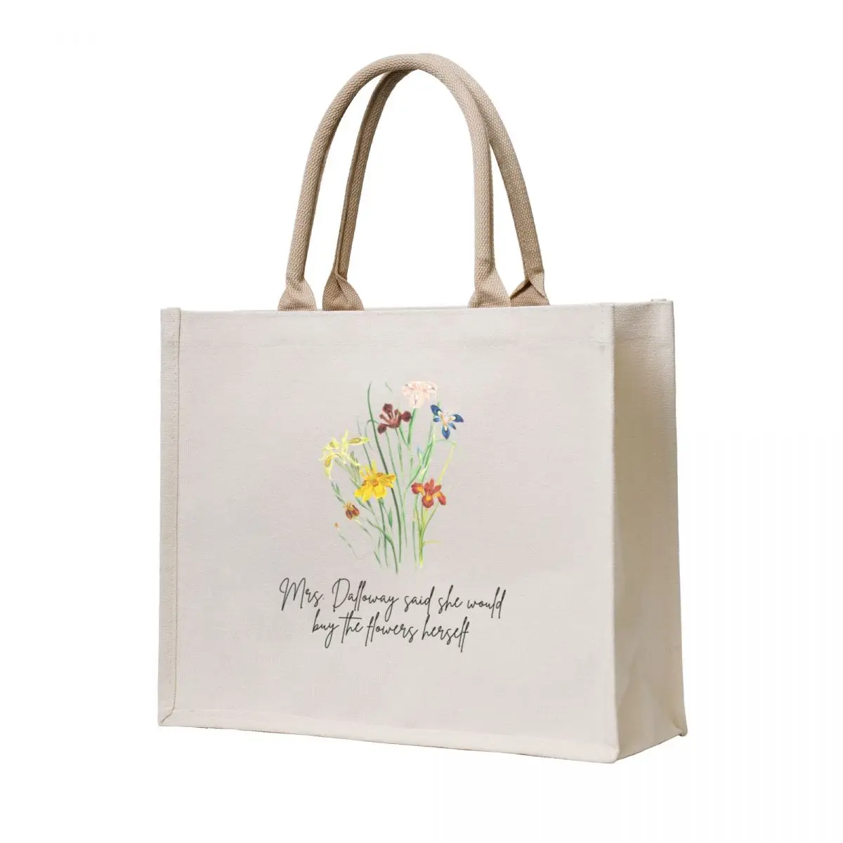 

Virginia Woolf Mrs Dalloway incipit Tote Bag hand bag ladies Gift bag tote bags aesthetic for beach