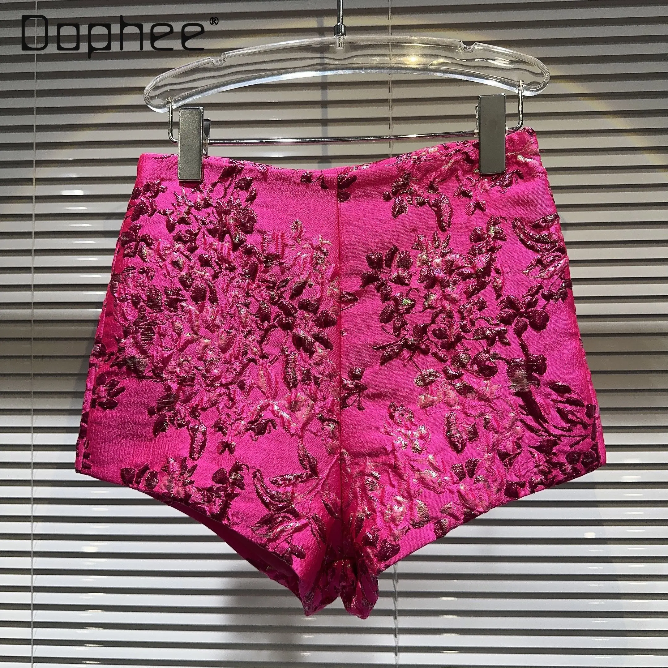Korean Trend Three-dimensional Flower Shorts Summer Temperament High-end Celebrity Wide-leg Pants Hot Girl Versatile Slim Shorts