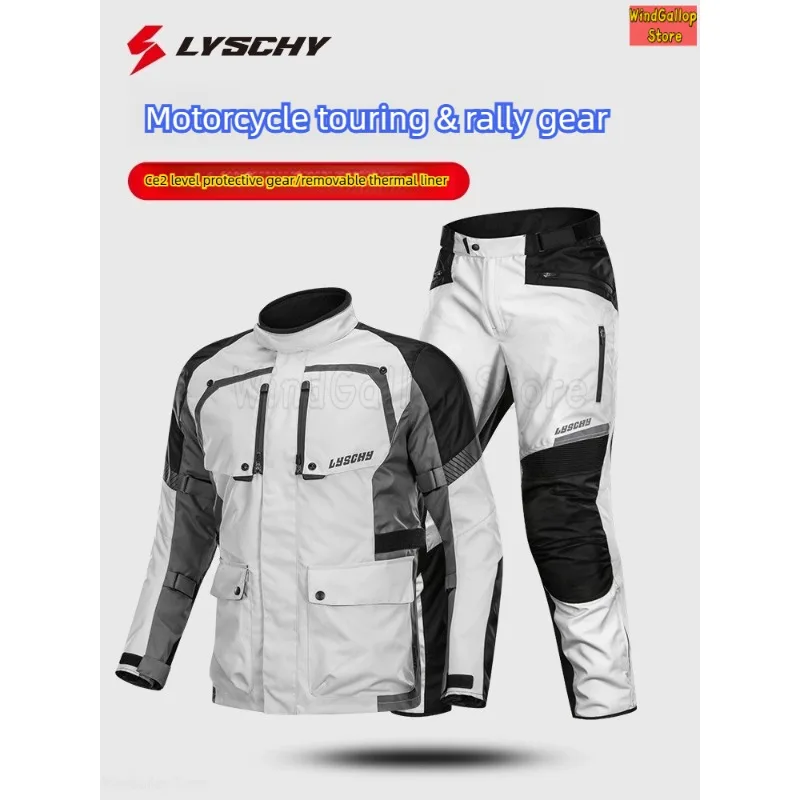 

Motorcycle cycling suit men women four-season waterproof and windproof motorcycle travel rally suit anti-drop locomotive