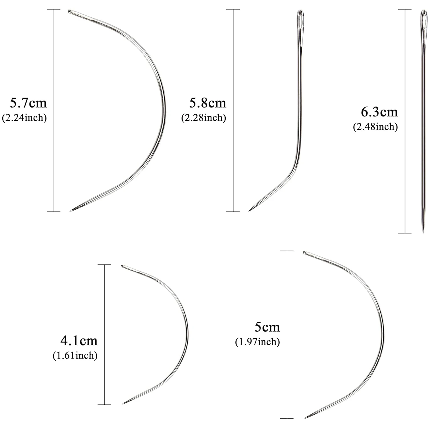 Agulha de tecelagem para fazer peruca, Trama de cabelo de costura, Extensão de tecelagem, Combo Deal, 3 rolos com agulha 10pcs