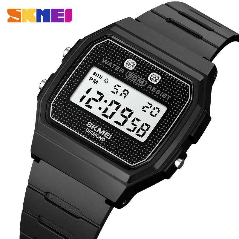 

SKMEI Chrono цифровые часы для мужчин и женщин, повседневные электронные часы с таймером обратного отсчета, водонепроницаемые спортивные наручные часы Relogio Masculino