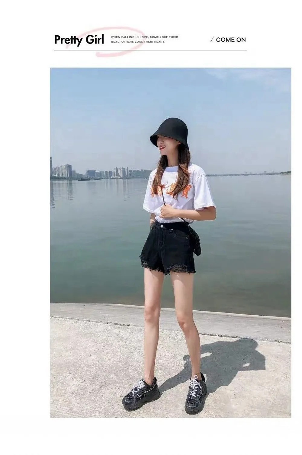Trendige Dehnbare Jeans-Shorts für Damen, Hochgeschnittene Zerrissene Denim-Shorts mit Ausgefranstem Saum, Vielseitige Kurze Hosen für den Sommer – Detail 11