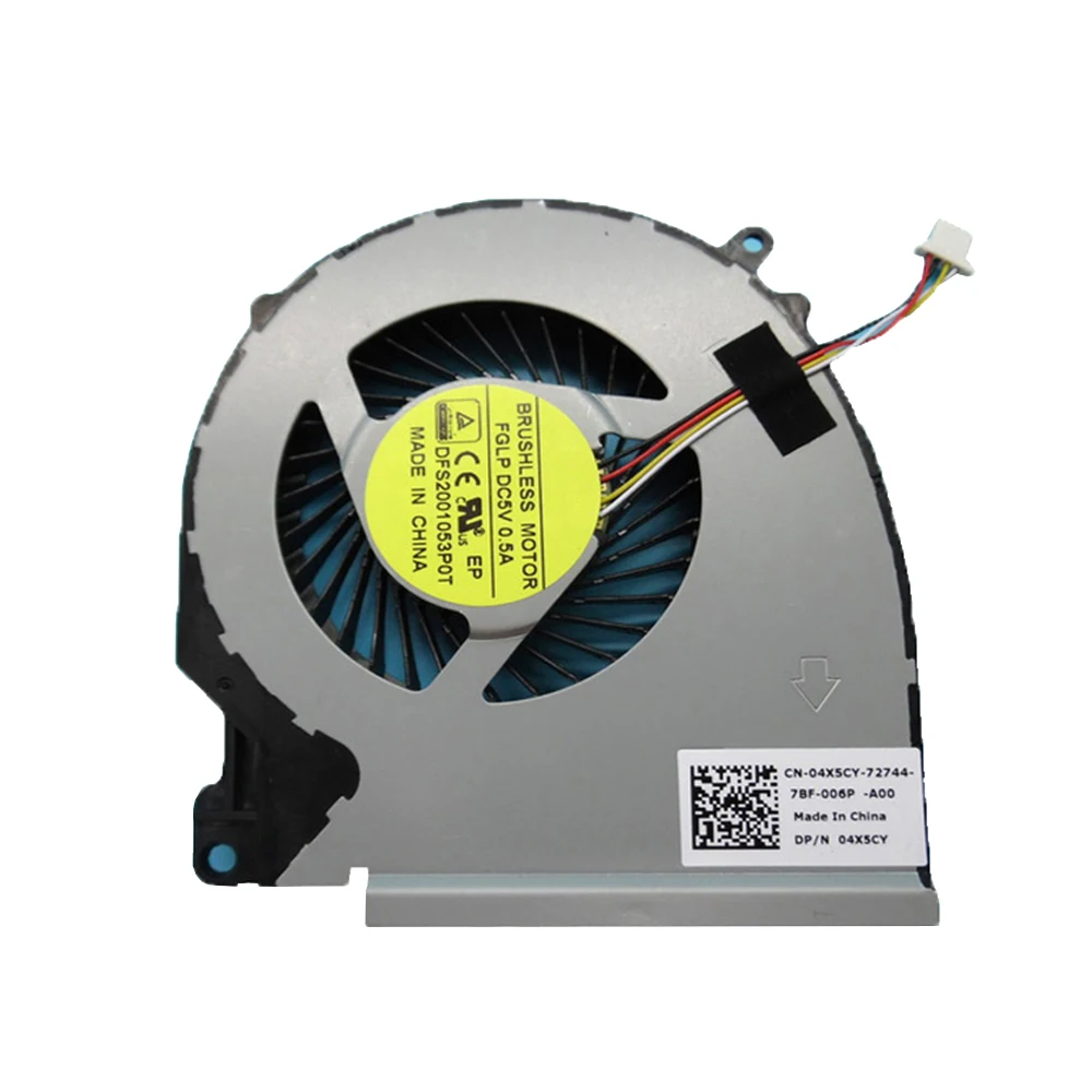 Laptop Cooling Fan For DELL For Inspiron 15 7557 7559 DFS201105000T FGLQ DFS2001053P0T FGLP 0RJX6N RJX6N 04X5CY 4X5CY New