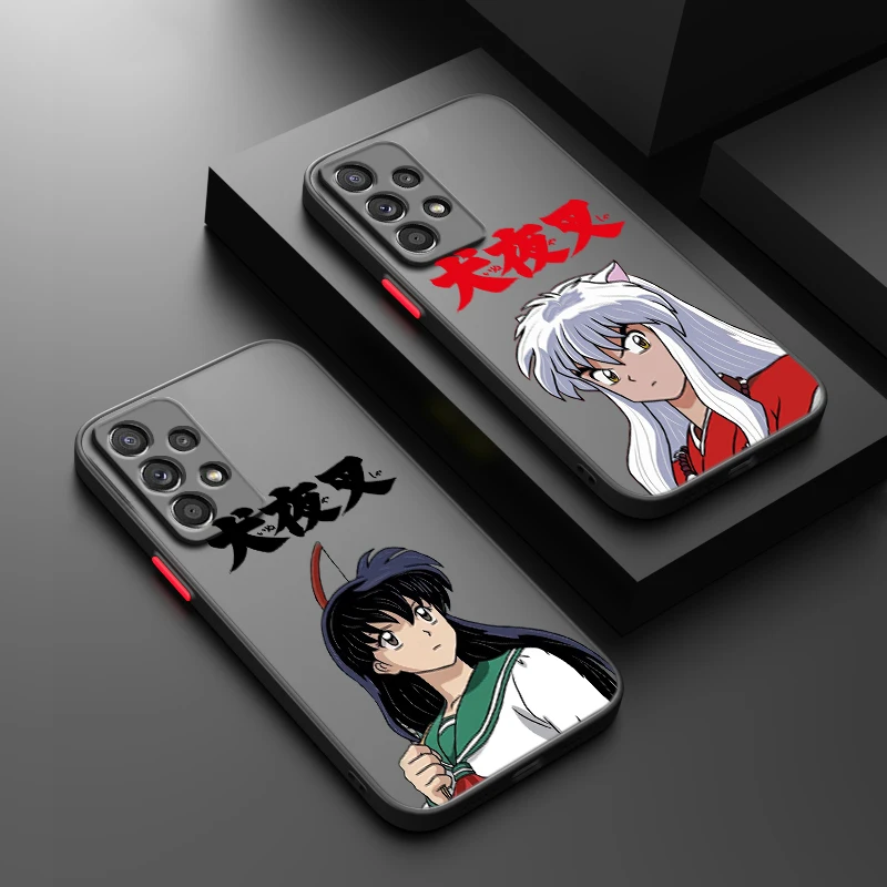 Inuyasha Sesshoumaru For Samsung A73 A72 A54 A53 A52S A34 A32 A33 A24 A23 A22S A02 Lite Frosted Translucent Phone Case