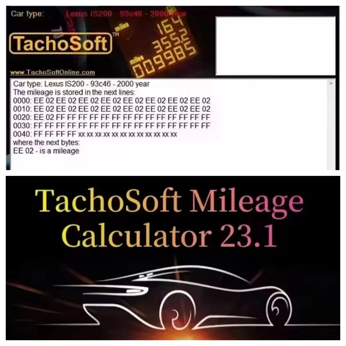 New TachoSoft Mileage Calculator V23.1 Digital Odometer Tool - License Included Vehicle Diagnostic Software Mileage Tracking